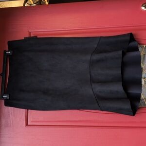 NWT - Thalia Sodi Faux Sued Black Skirt
